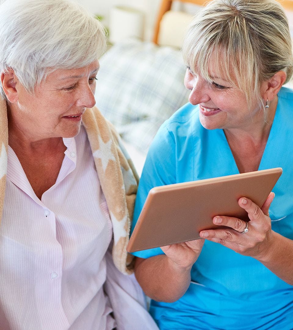 Resident and Nurse ordering on Tablet